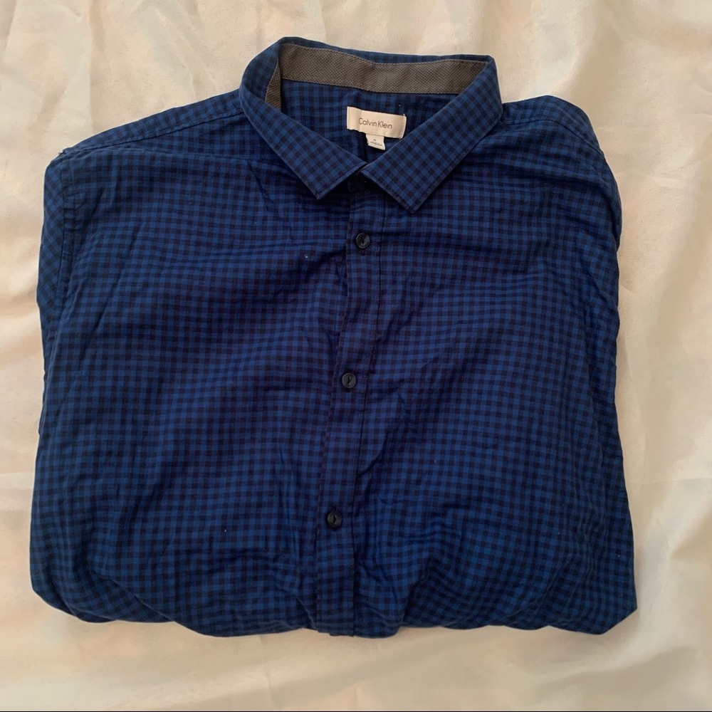 Calvin Klein gingham dress shirt